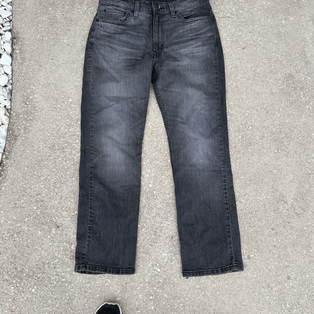 Levi's 514 Straight Leg Distressed Black‎ Jeans Men's Size 32x30